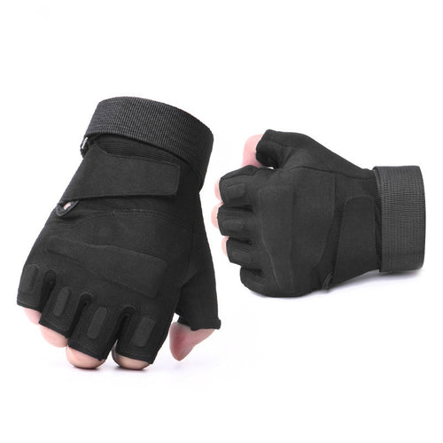 Black Fingerless Glove